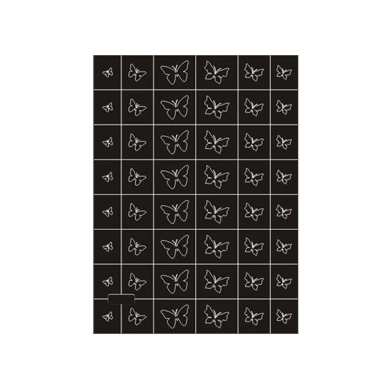 Luxury Design Nail Stamping Stickers Airbrush Nail Art Printing Stencil Decal Sheet Template Self-Adhesive Sliders Manicure Tool-Nail Inspo