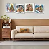 (US Local)4Pack Xmas-Special Shaped Diamond Painting Kit(40x40cm)
