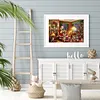 (Big Size)Santa Claus Counting Gifts - 11CT Stamped Cross Stitch - 60*45cm - Xmas