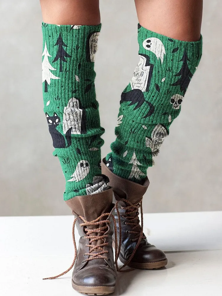 Halloween Vintage Leggings Socks
