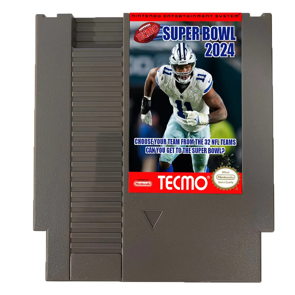 TECMO SUPER BOWL 2024 VANILLA EDITION NES For Nintendo Entertainment System Console - 8 Bit Game Cartridge
