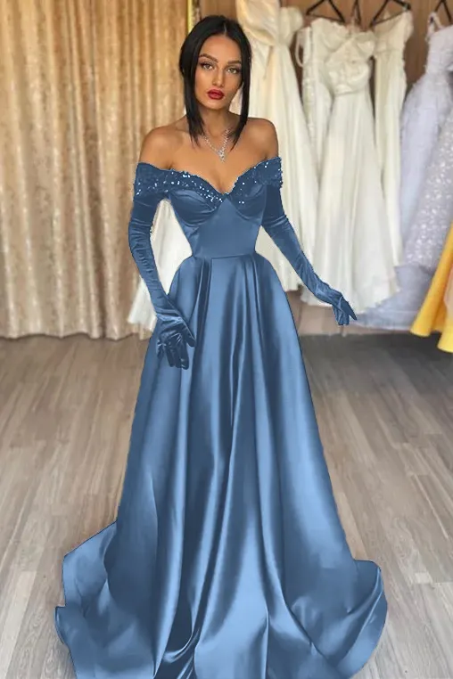 helmut lang black and white dress Teal Tulle V-neck Romantic Fairy 3D Flowers Slit Evening Prom Dress main image 1