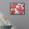 >SALE<5D DIY Partial Special Shaped Drill Diamond Painting Snowman-Red Decor 40x50cm