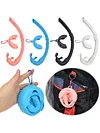 Silicone Snorkel Tube Diving Snorkel with Storage Case Flexible for Scuba Diving