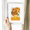 12pcs Famous Painting 5D DIY Square Drill Diamond Painting Kits for Adults Beginners Home Decor Diamonds Paintings Gem Art 5.91x7.09in