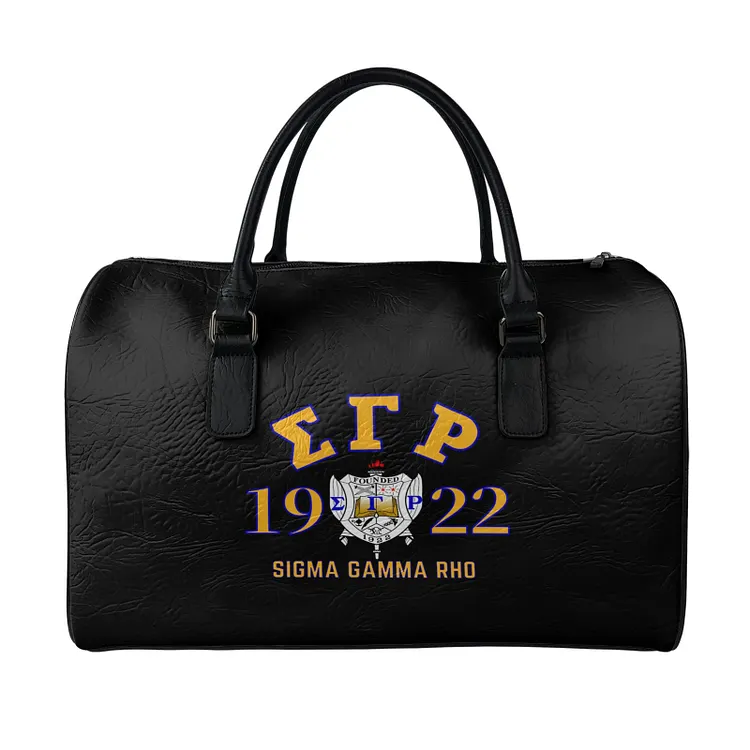 Leather travel bag