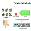 (US Local)6pcs Xmas Gnome  DIY Diamond Painting Art Pendant Wall Door Decoration