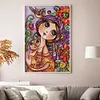 [Brand]Big Eyes Doll - 14CT Stamped Cross Stitch - 29*40cm