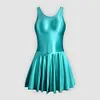 Men's glossy silky one-piece house dress