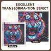 Diamond Painting -DIY Round Drill Colorful Tiger(40*40CM)