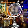 3.5L Alcohol Drink Dispenser Club Party Accessory Globe Shape Dispenser for Home