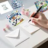 (US Local)6PCS DIY Diamond Art Greeting Cards Congratulations Cards & Gifts (Football)