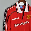 1998-1999 Retro Long Sleeve Manchester United Home Football Shirt 1:1 Thai Quality love fball