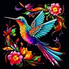>SALE<5D DIY Full Round Drill Diamond Painting Hummingbird Kit Decor 40x40cm