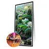 >SALE<5D DIY Full Round Drill Partial AB Diamond Painting Fantasy Green Decor 45x75cm