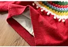 Kid Baby Girl New Year Retro Cashmere Sweater