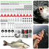 170pcs Fishing Accessories Kit Including Box Hooks Swivels Sinkers Gifts for Men