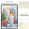 50 Pages A5 Special Shaped Candle Mosaic Diamond Sketching Book Kit