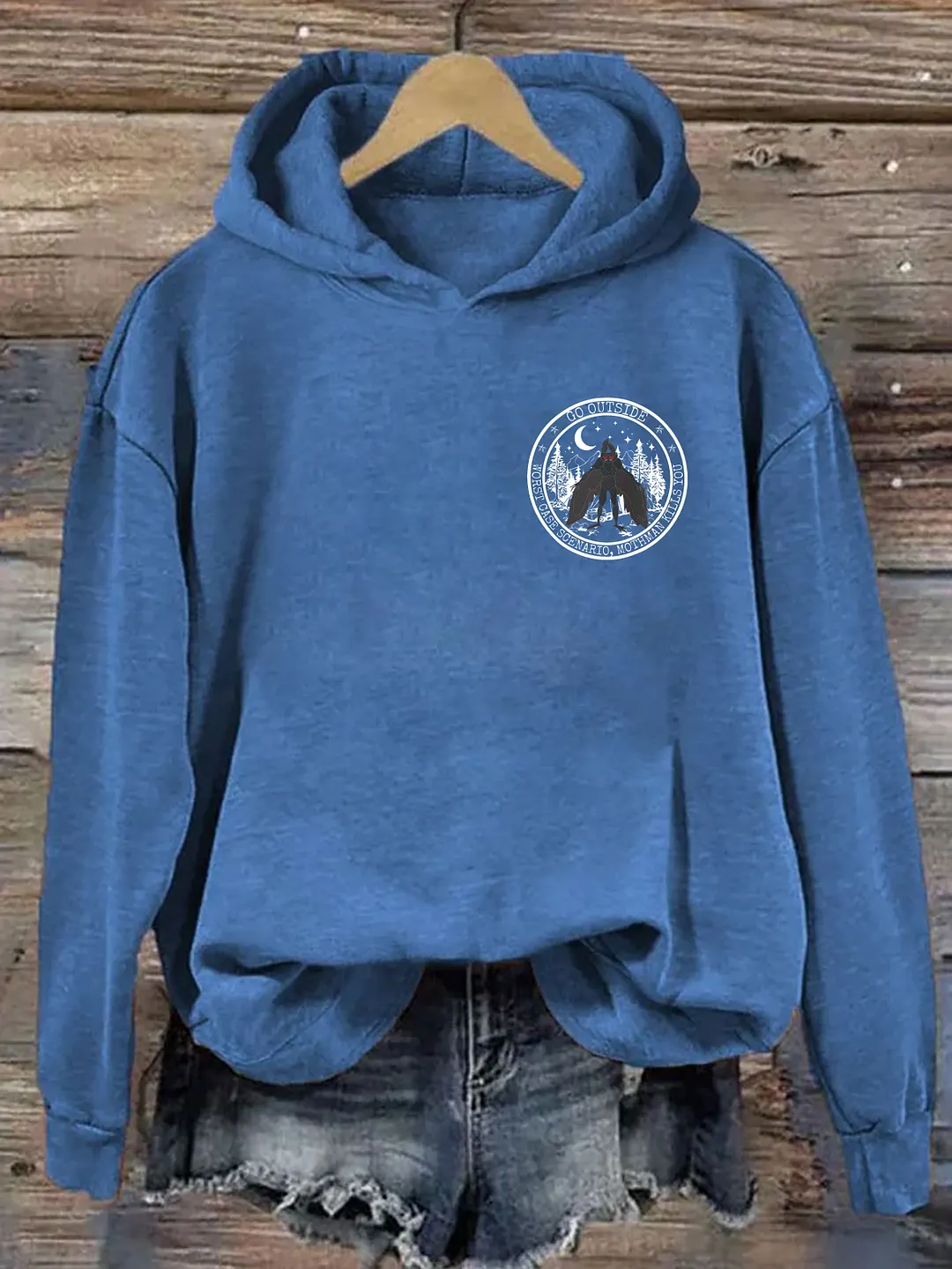 Go Outside Worst Case Scenario Mothman Hoodie 