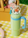 24oz Stainless Steel Whale Fountain Tumbler Perfect for Kids Teens and Adults