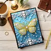  Butterfly 5D DIY Diamond Art Painting Notebook Kit 50 Pages A5 Rhinestone Art Painting Notebook Kit for Adults Beginners Holiday Birthday Gift