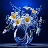 Luminous Flowers-Full Round Diamond Painting