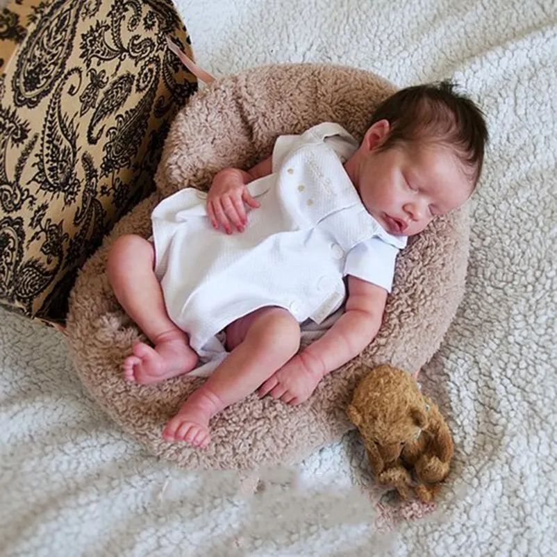 17'' Albie Flexible Silicone Reborn Baby Girl Doll