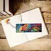 (US Local)3Pcs Special Shape Parrot 5D DIY Diamond Painting Bookmark with Pendants Craft Kit
