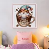 Coffee Gnome-11CT Stamped Cross Stitch 40*40cm/15.75*15.75in