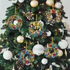 5Pcs Diamond Painting Acrylic Christmas Wreath Hanging Decor