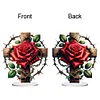 (US Local)Acrylic Special Shape Flower Cross Diamond Painting Desktop Decors Bedroom Table Decor Kit
