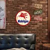Station service Mobilgas - Plaques rondes en m&eacute;tal(30*30cm) - Garage