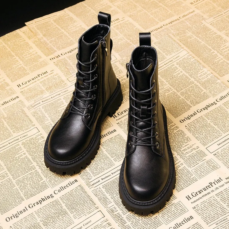 Comemore Women's Heels Martin Boots High Booties Woman 2021 2022 Autumn Winter Plush Warm Shoes Fashion Ankle Short Boot Pipe 40