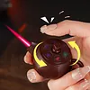 Windproof Pink Flame Blue And White Porcelain Handle Teapot Lighter Decompression Rotation