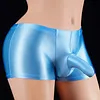 Men's shiny silky high elastic underwear cremaster scrotum breathable tight underwear
