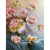 >SALE<Full Embroidery Eco-cotton Thread 11CT Printed Rose Cross Stitch Kit (ACC-871)
