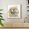 Elephant Flowers - Paint by Numbers Acrylic Painting 20*20CM(HOT)