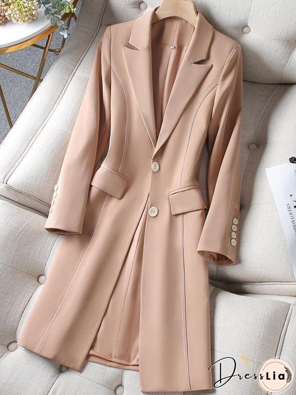 New Spring Autumn Mid-length Suit Jacket Women's Fashion Temperament Thin Thickened Coat Oversized Commuter Clothes Suit Blazer