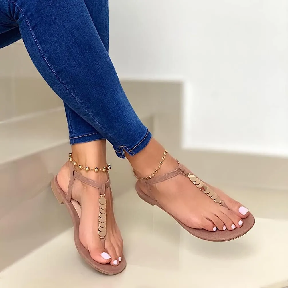 2020 Roma Women Sandals Summer Fashion Solid Buckle Flip Flops Sandals Women Shoes Beach Casual Ladies Plus Size Sandals
