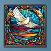 Flying Pigeon Glass Painting-Paint by Numbers Acrylic Painting 40*40CM