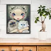 Girl With Ca - 9CT Full Beaded Cross Stitch Kit(54x66cm)