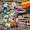 4Pcs Dandelion 5D Diamond Painting Tray Art Craft for Home Kitchen Decor