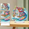 >SALE<Acrylic 2D Flat Beach House DIY Table Top Diamond Painting Ornament Kits