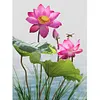 >SALE<Rhinestone DIY Art Diamond Painting Full Round Drill 5D Dragonfly Lotus Kit