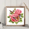 Butterfly - Partial Embroidery 9CT Stamped Cross Stitch Bead Embroidery - 27*27CM