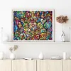 Cartoon Glass Painting-Paint By Numbers Acrylic Painting 50*40CM