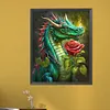 >SALE<5D DIY Full Round Drill Partial AB Diamond Painting Art Dragon Kit 45*55CM