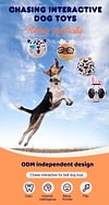 Dog Toys Ball, Indoor/Outdoor Interactive Dog Squeaky Balls for Tug of War, Puppy Birthday Gifts, Durable Plush Dog Toy for Small, Medium and Large Dogs