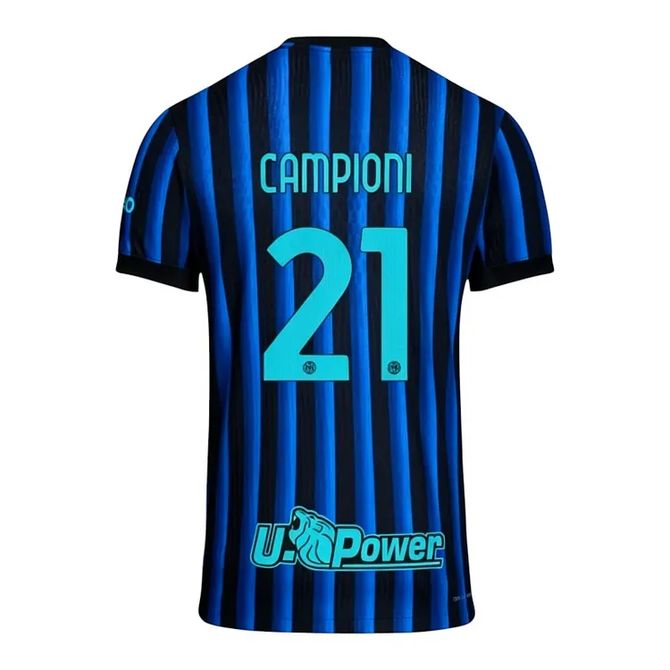 【S~4XL】Inter Milan 25/26 Home Football Jersey（With advertisers+ CAMPIONI #21）