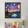 Van Gogh Starry Sky - 14CT Stamped Cross Stitch 40*40cm/15.75*15.75in